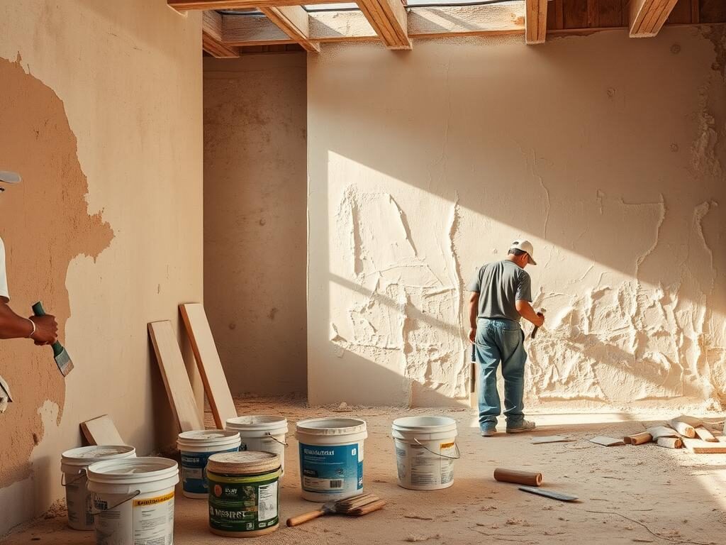 proceso instalación acabados de muro