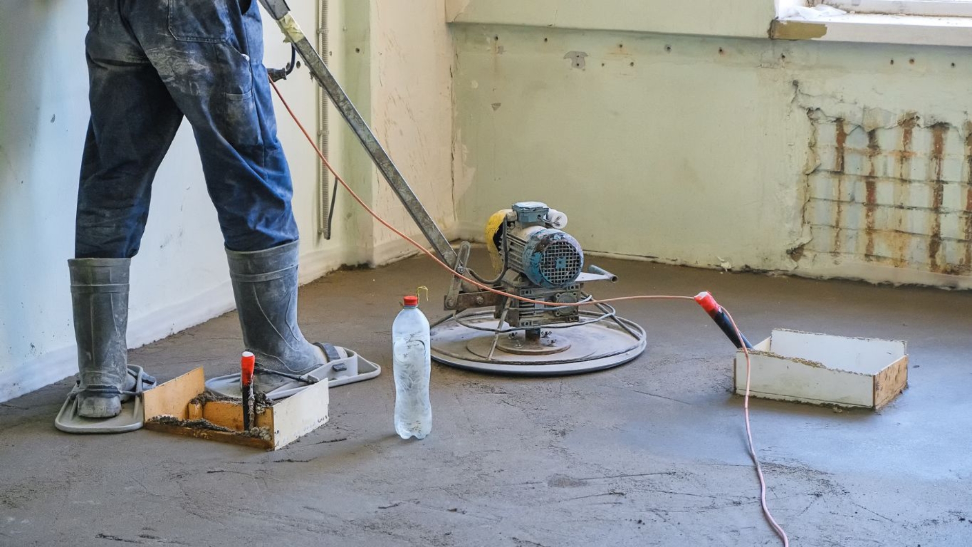 Acabado de pisos de concreto