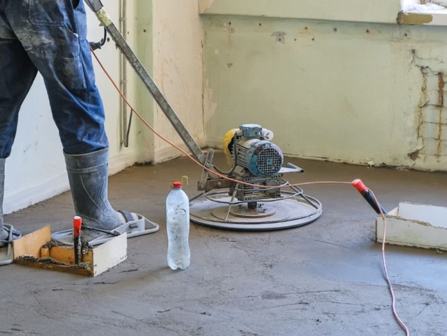 Acabado de pisos de concreto