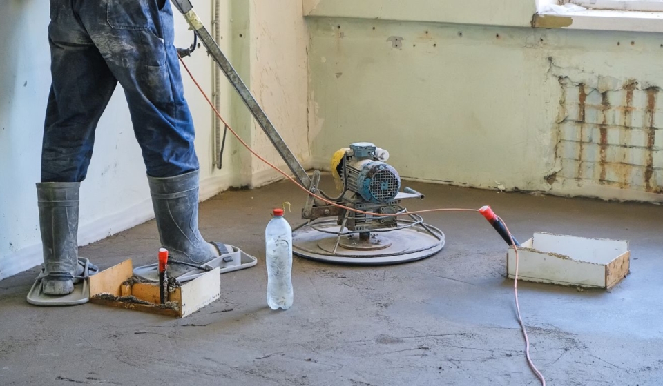 Acabado de pisos de concreto